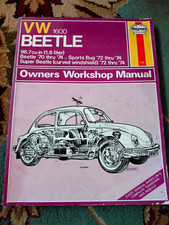 Vintage Haynes Vw 1600 Beetle Owners Workshop Manual 1970-1974 Super Beetle 159