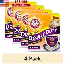 Double Duty Clumping Cat Litter Odor Control Dust Free Moisture Activated 20lb