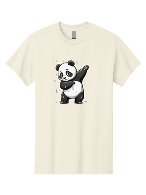 Dabbing-Panda Mens Graphic Tee, 100% Cotton, Casual Summer Wear