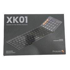 ProtoArc XK01 Foldable Full-Size Wireless Bluetooth Portable Travel Keyboard