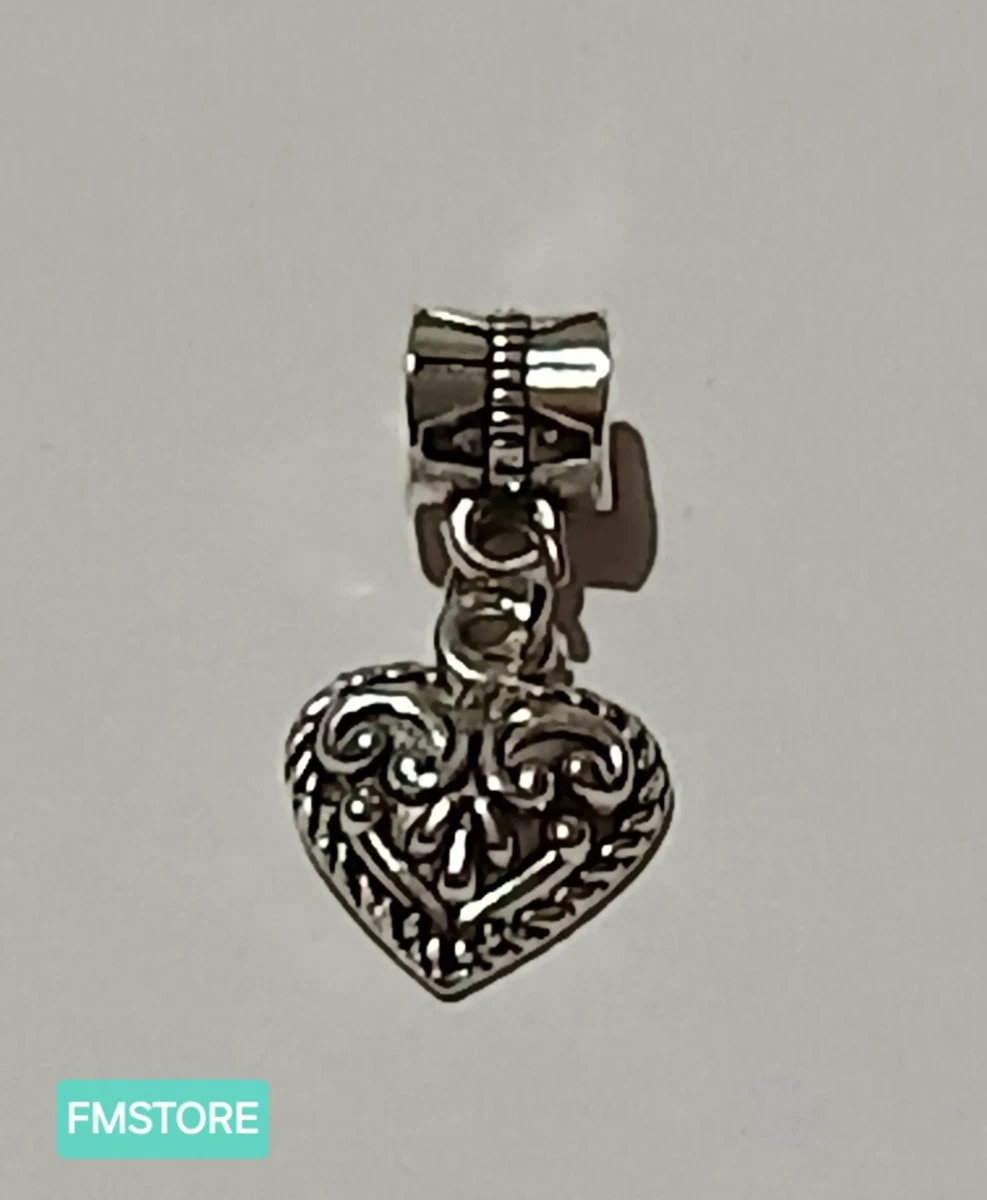 Collana Ag 925 Rodiata Con Perline, Scritta Love E Pendente Cuore - Cm
