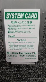 NEC Super System Card Ver. 3.0 PI-SC1 PC Engine CD-ROM2 System Card A5900