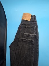 Vintage Levis 501 Jeans WOMENS 25x30 90s Black Regular Straight USA Made Denim