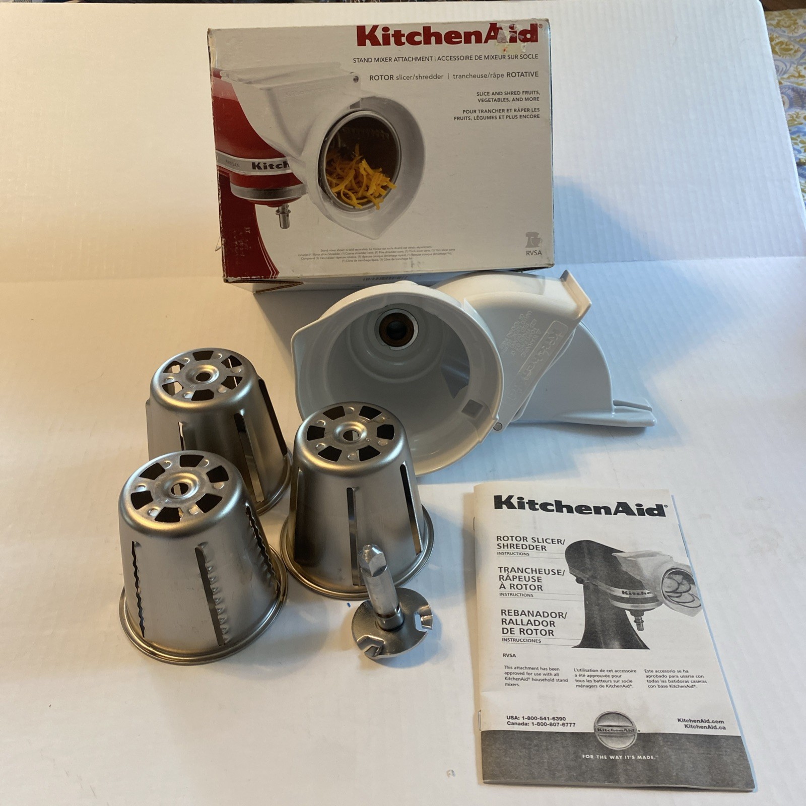KitchenAid RVSA Rotor Slicer Shredder Attachment for Fruits and Vegetables  -image