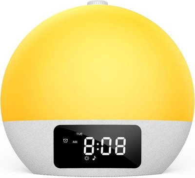 Tageslichtwecker,Geschenke Lichtwecker Wecker Digital Wake Up Light mit 25 be...
