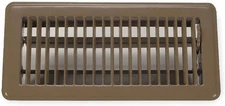 Rocky Mountain Goods Floor Register Vent for 4-Inch by 10-Inch Brown 