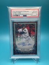 2024 Bowman Sterling - Harry Ford Pros. Auto Red Sterling Scintillate 1/5 PSA 10