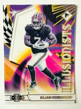 2023 Panini Illusions Bijan Robinson Illusionists Acetate RC #11 Falcons Star!