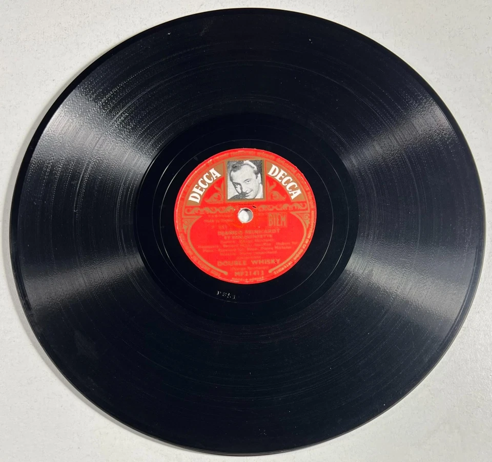 Django Reinhardt & son Quintette : Double whisky RARE 78 RPM JAZZ DECCA MF 21413 - Photo 3/4