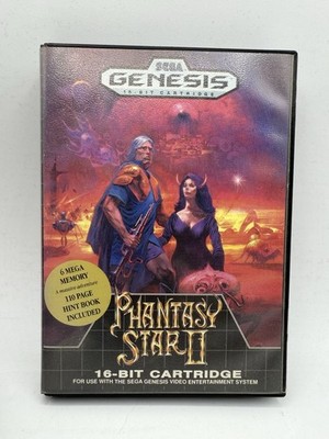 Phantasy Star II 2 (Sega Genesis, 1990) Box + Cartridge. Great Shape. Tested