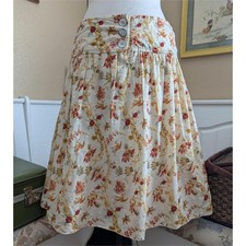 2000s Max Studio Floral Berry Skirt
