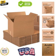 Shipping Boxes Medium 18"L x 12"W x 12"H 25-Pack - Corrugated Cardboard Box f...
