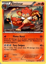 Simisear 22/114 Black and White Pokémon Card TCG