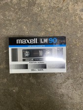 New Factory Sealed Maxell LN 90 Minute Low Noise Cassette Tape Normal Position