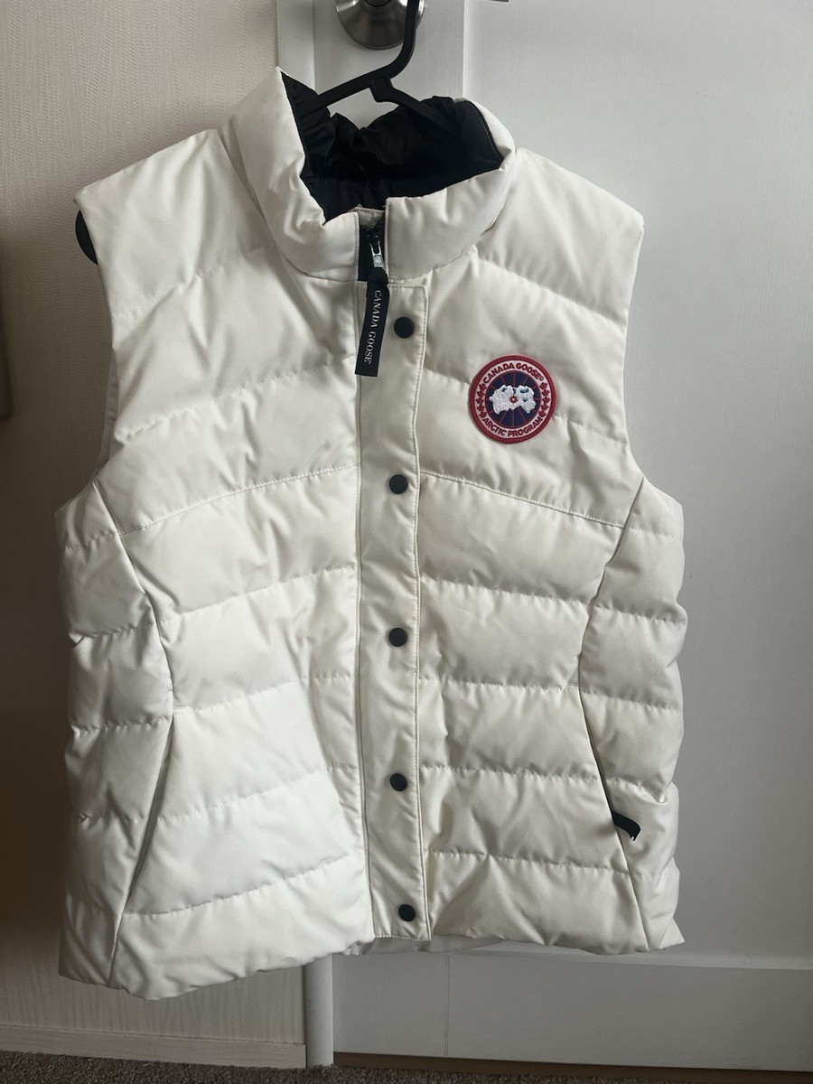 Goose Freestyle Gilet Womens White Canada Goose Gilet Canada Goose