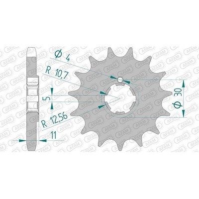 Stahl Ritzel für Kawasaki S3 400 Mach 2 1974 S3F 530er 14 Zähne