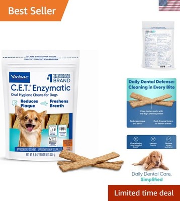C.E.T. Enzymatic Oral Hygiene Chews for Dogs, Tartar Control, Extra Small | D...