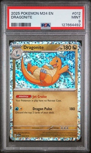 2025 POKEMON M24 EN-MCDONALD'S COLLECTION #012 DRAGONITE PSA 9