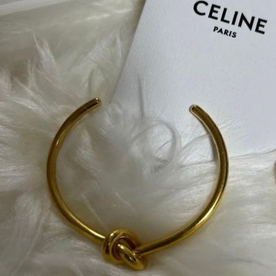 CELINE Knot Bangle S Silver Fashion Jewelry Authentic Accessories Japan