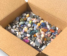 10 LB BOX Cheap Mixed Tumbled Stones   Small Assorted Stones Wholesale Bargain