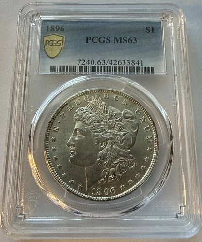 1896 P Morgan Silver Dollar PCGS MS63 *Sunday Funday $1 and Go 🔥