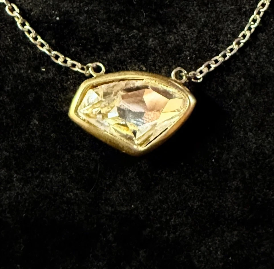 Collar Silpada Plata de Ley 925 con Cristal de Swarovski Conjunto en Tono Dorado Foto 3 de 4