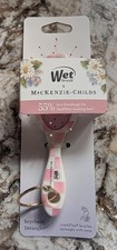 MacKenzie Childs X Wet Brush Keychain Detangler Hairbrush Rosy Check Pink New