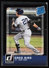 Greg Bird 2016 Donruss #41 Black Border /199 RC New York Yankees