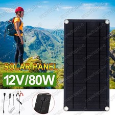 60W Solarpanel Solarmodul 12V Ladegerät USB Set Für kfz Wohnwagen Camping Boot