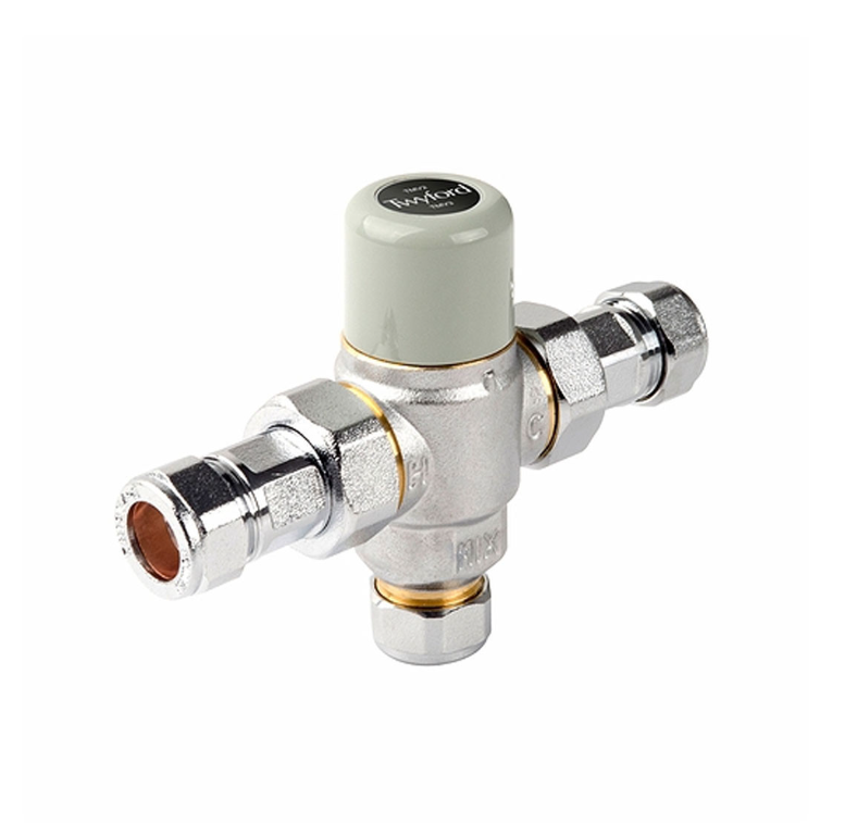 Twyford SF1337XX Chrome Sola Thermostatic Mixing Valve 15mm TMV2 TMV3 NEW