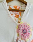 Not Your Mother’s Jeans Co. Custom Pom-Pom Flower Shirt NWT Girls 4 5 $50 — photo 2