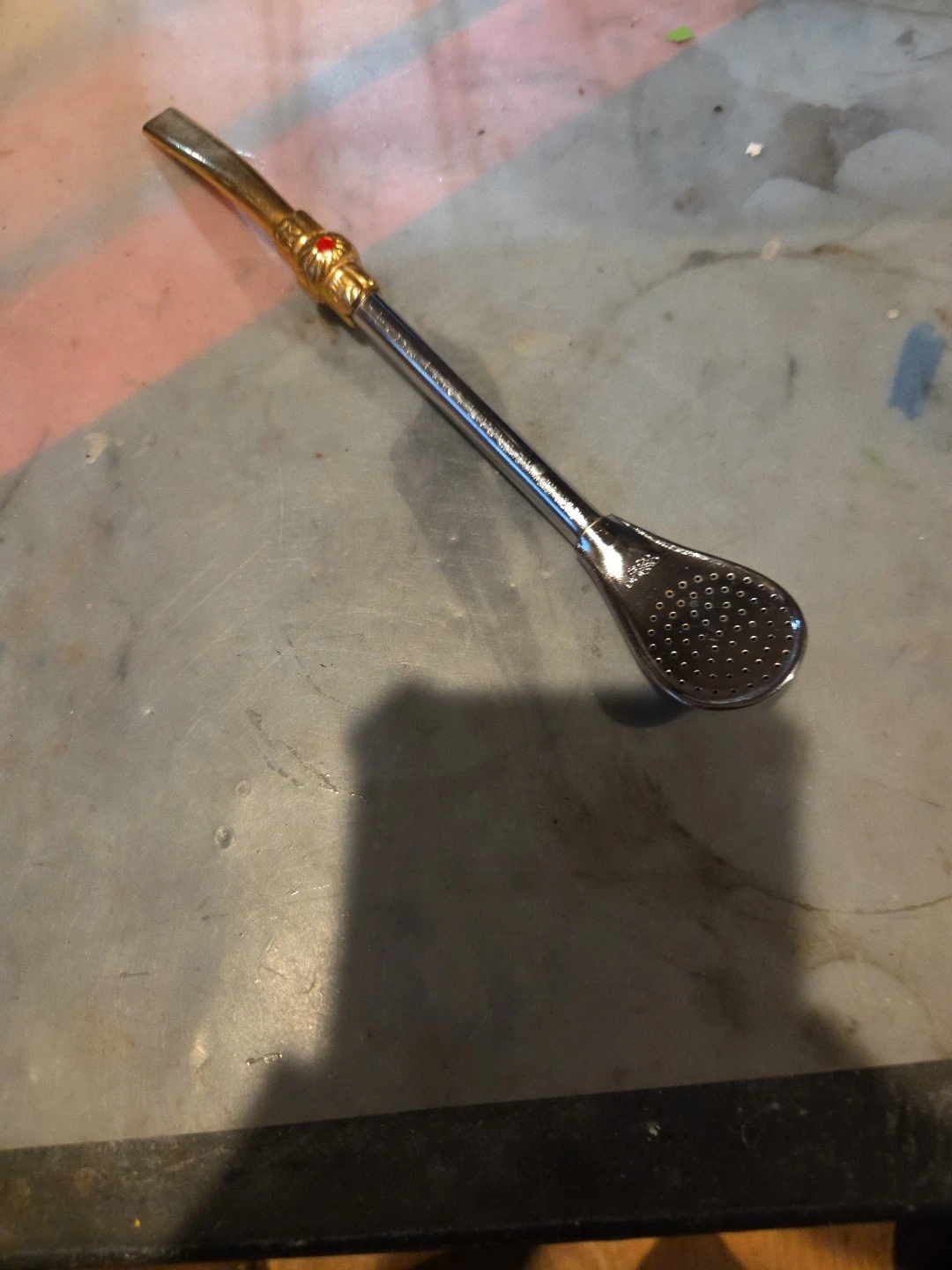Stainless Steel Handmade Tea Bombilla Yerba Mate Drinking Straw Filter Spoon