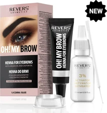 Paquete Regular De Cejas Y Henna Negro Kit De Tintado Para El Tinte De Cejas ys