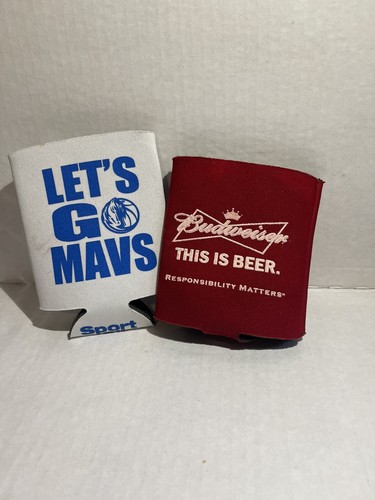 Budweiser Retro Promotional Beer/Soda Can Red Koozie Holder