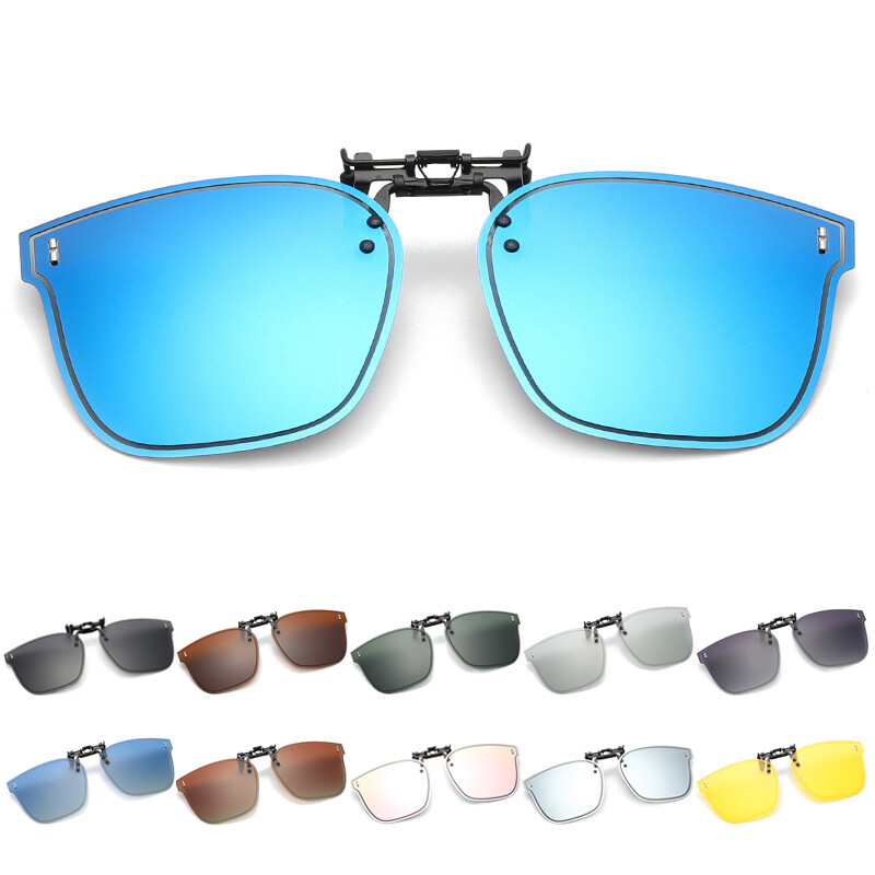 Polarized Clip on Sunglasses Anti-Glare Clip-on Glasses For Prescription  Glasses