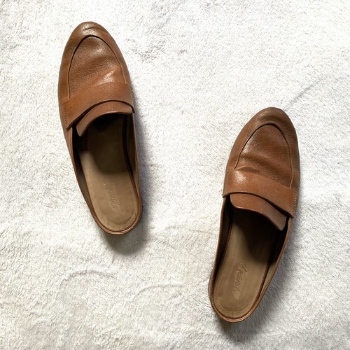 Marsell Slip On Brown Leather Loafers Backless Mul