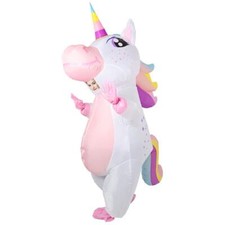 Inflatable Unicorn Costume Adult Funny Halloween Inflatable Costume Blow Up C...