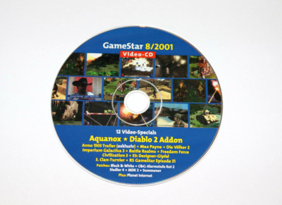 2001 Gamestar CD Video Aquanox Diablo 2 Anno 1503 Max Payne Battle Realms MDK 2