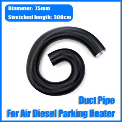 75mm Stretched length 300cm Duct Pipe For Air Diesel Heater Conditioner Ducting#