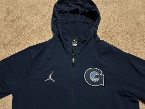 Men’s S Nike Elite Jumpman Dri-Fit GEORGETOWN HOYAS ZIP UP HOODIE BASKETBALL