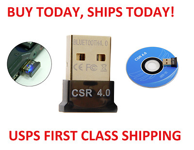 NEW Bluetooth 4.0 USB 2.0 CSR 4.0 Dongle Adapter for PC LAPTOP WINDOWS