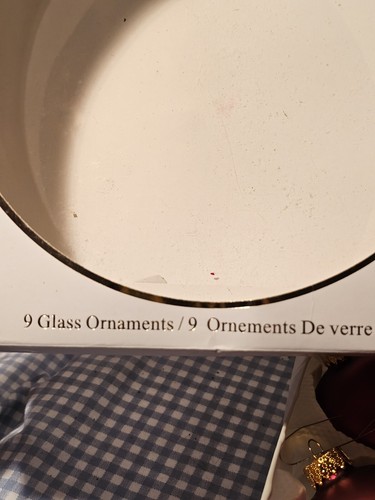 Sparkling Creations 18 Glass 2.5" Round Ornaments Gold, Red, Striped Read - Picture 16 of 18