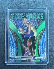 2022 Panini Prizm WNBA #3 Liz Cambage Fireworks Prizms Green