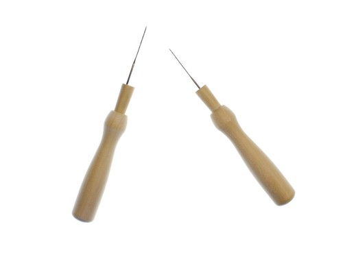 Kit Aghi Per Feltro 30 Pezzi + 8 Manici In Legno Colorati + Ditale - 3 Misure (Fine, Medio, Grosso) Per Infeltrimento Lana, Ideale Per Principianti - 2