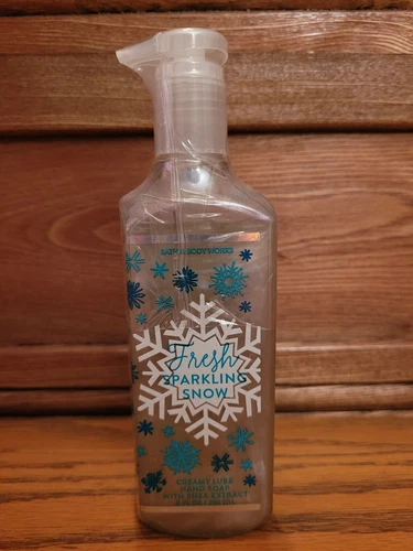 Bath & Body Works FRESH SPARKLING SNOW Creamy Luxe Hand Soap 8oz New