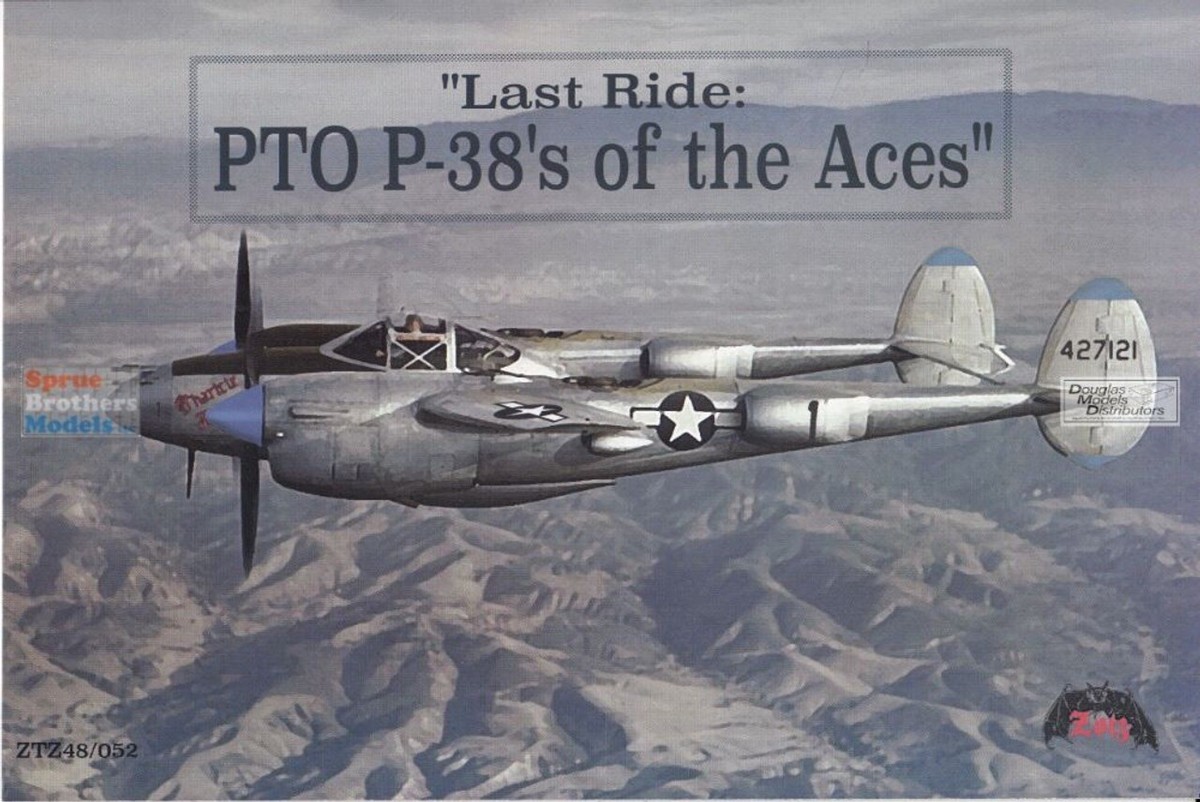 1/48 Zotz Decals #48052 P-38J & L Lightning “Last Ride” PTO Aces