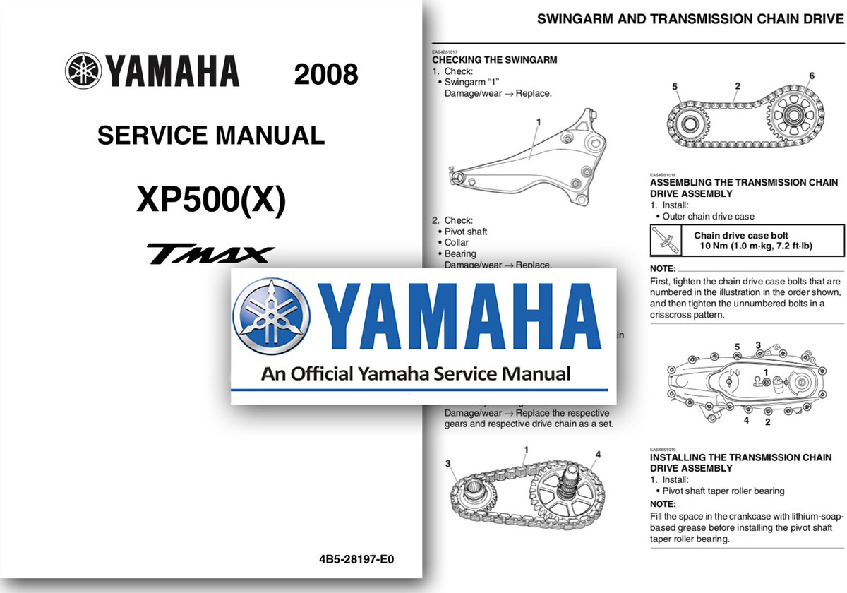 YAMAHA ヤマハ XP500 TMAX 2008 サービスマニュアル Yamaha T Max XP500 Service Manual T-Max 2008 2009 2010 2011 Shop