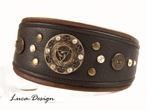 Windhundhalsband Hundehalsband Greyhound collar Galgo Barsoi Whippet Lurcher stn - Picture 1 of 8