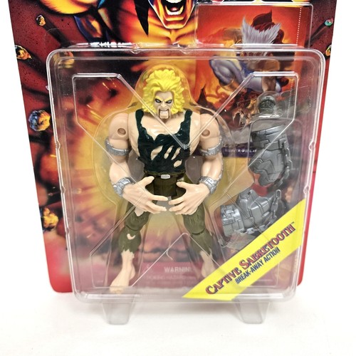 Marvel Comics X-Men Invasion Series Captive Sabretooth ToyBiz 1995 - Imagen 5 de 5