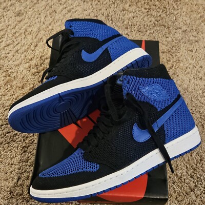 Air Jordan Retro High OG Flyknit Black/Varsity Royal/White